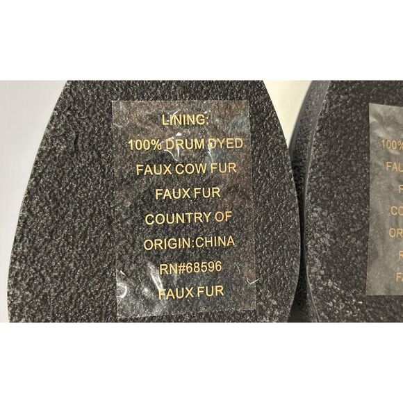 NIB DKNY "TOIA" Black & Gray Lace-Up Platform Boots - Size 8.5 - Picture 8 of 11